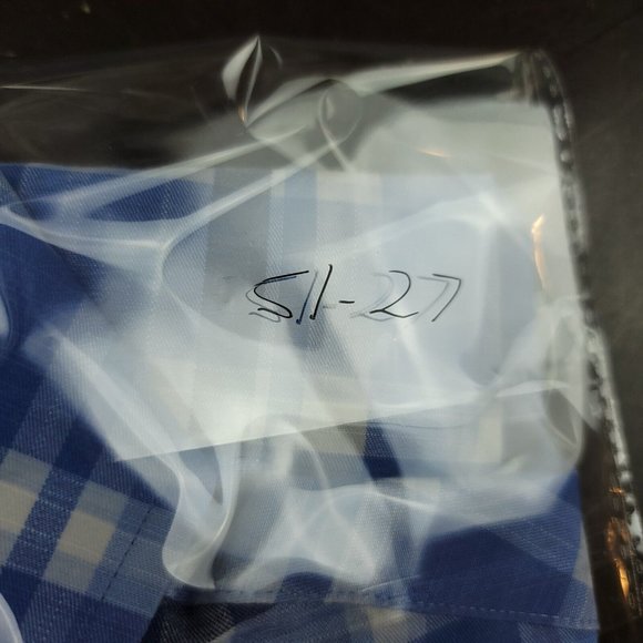 Ralph Lauren Mens S Shirt Black Label Button Down Blue Plaid Soft Washed Stretch - Picture 11 of 11